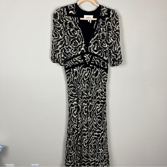 BA&SH Adore Textured Midi Dress - Picture 2 of 8